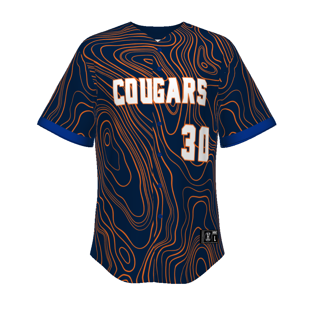 FreeStyle Sublimated Turbo Full-Button Baseball Jersey (New Fit)