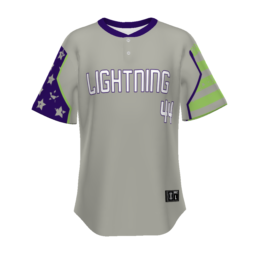 FreeStyle Sublimated Pin-Dot 2-Button Baseball Jersey (New Fit)