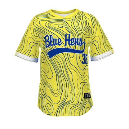 FreeStyle Sublimated Turbo Lightweight Two-Button Baseball Jersey (New Fit)