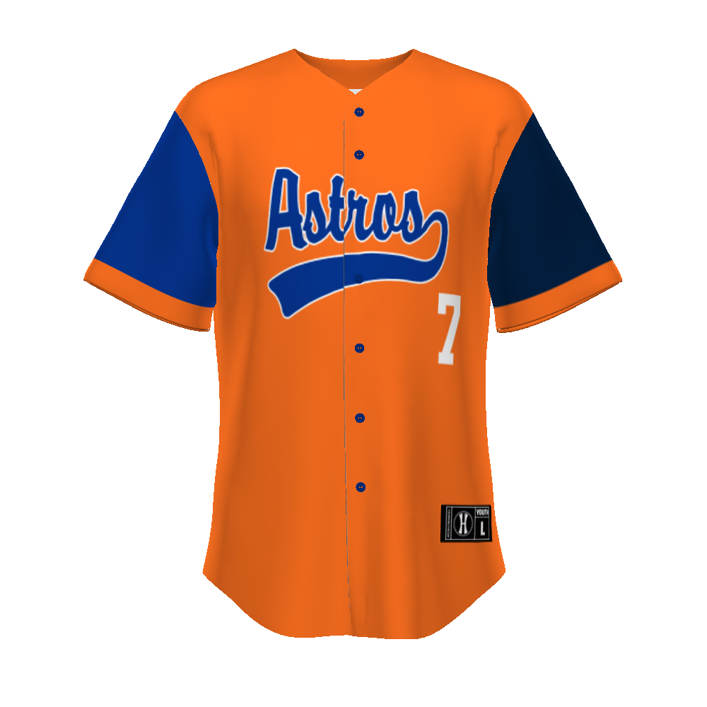 Youth Freestyle Sublimated Turbo Full-button Baseball Jersey (New Fit)