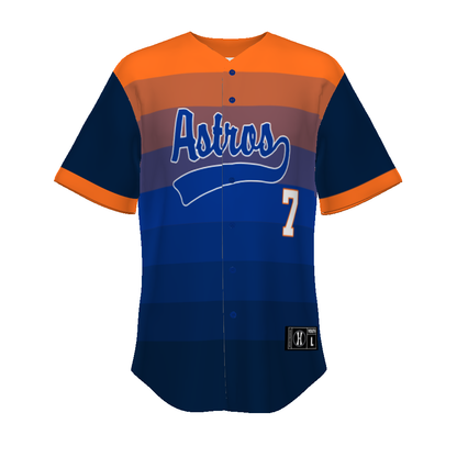 Youth Freestyle Sublimated Turbo Full-button Baseball Jersey (New Fit)