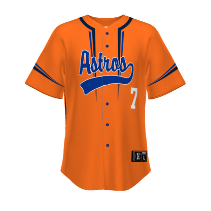 Youth Freestyle Sublimated Turbo Full-button Baseball Jersey (New Fit)
