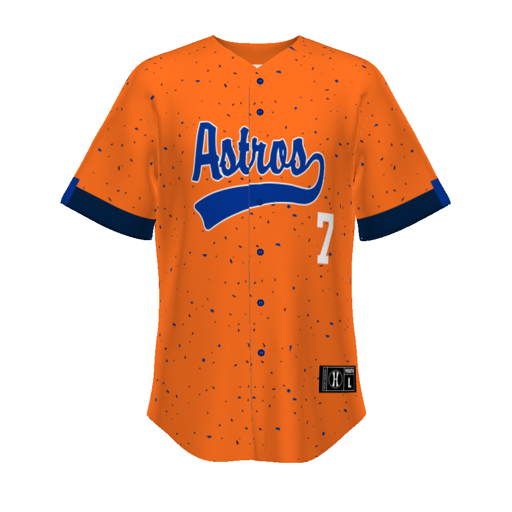 Youth Freestyle Sublimated Turbo Full-button Baseball Jersey (New Fit)