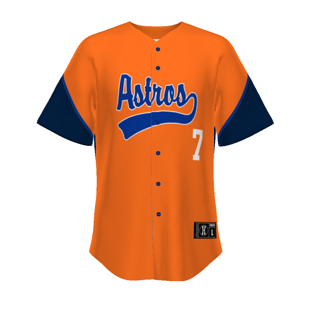 Youth Freestyle Sublimated Turbo Full-button Baseball Jersey (New Fit)