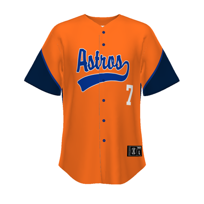 Youth Freestyle Sublimated Turbo Full-button Baseball Jersey (New Fit)