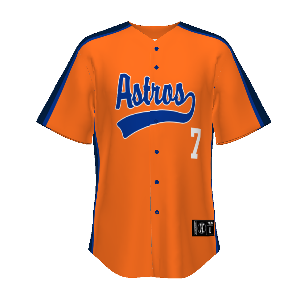 Youth Freestyle Sublimated Turbo Full-button Baseball Jersey (New Fit)
