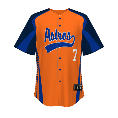 Youth Freestyle Sublimated Turbo Full-button Baseball Jersey (New Fit)