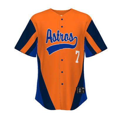 Youth Freestyle Sublimated Turbo Full-button Baseball Jersey (New Fit)