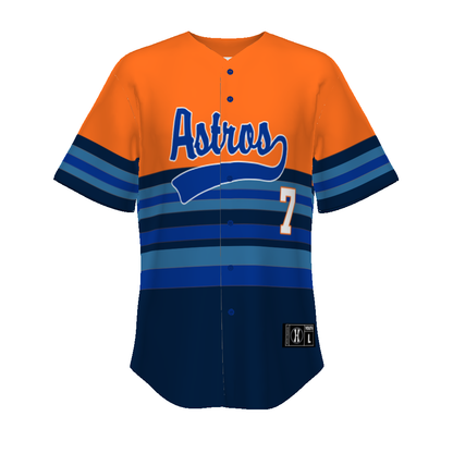 Youth Freestyle Sublimated Turbo Full-button Baseball Jersey (New Fit)