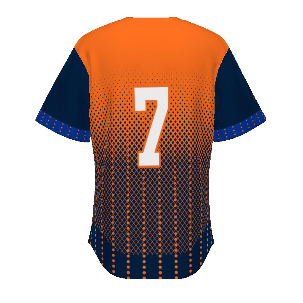 Youth Freestyle Sublimated Turbo Full-button Baseball Jersey (New Fit)