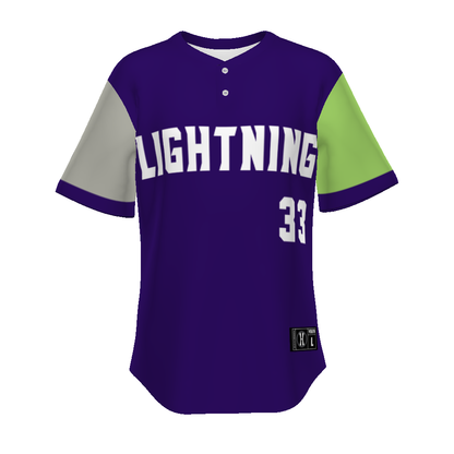 Youth Freestyle Sublimated Pin-dot 2-button Baseball Jersey (New Fit)