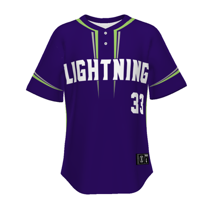 Youth Freestyle Sublimated Pin-dot 2-button Baseball Jersey (New Fit)
