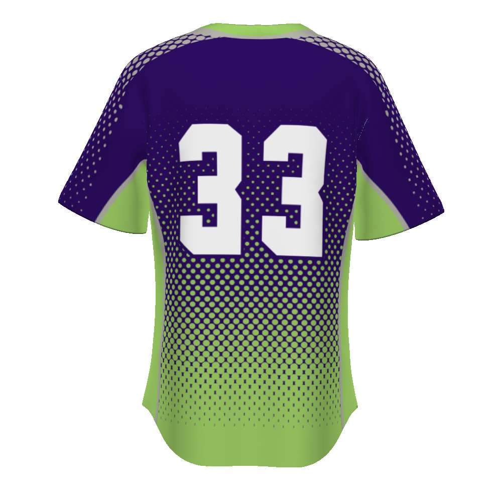 Youth Freestyle Sublimated Pin-dot 2-button Baseball Jersey (New Fit)