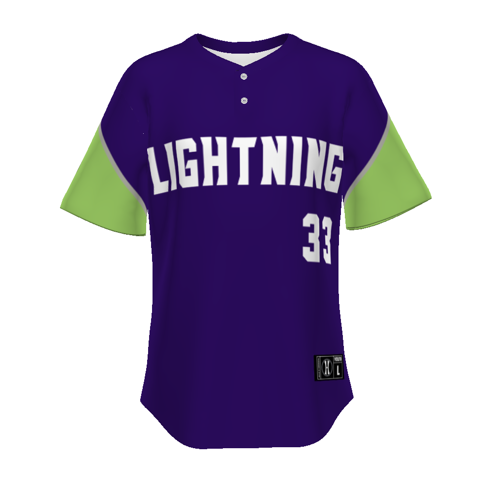 Youth Freestyle Sublimated Pin-dot 2-button Baseball Jersey (New Fit)