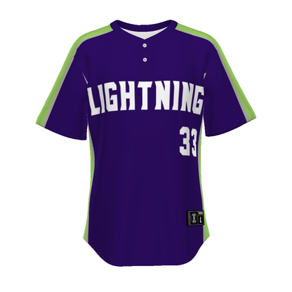 Youth Freestyle Sublimated Pin-dot 2-button Baseball Jersey (New Fit)