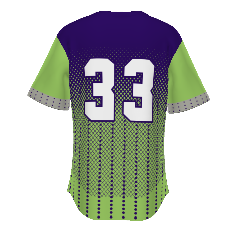 Youth Freestyle Sublimated Pin-dot 2-button Baseball Jersey (New Fit)