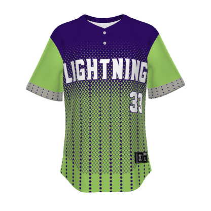 Youth Freestyle Sublimated Pin-dot 2-button Baseball Jersey (New Fit)