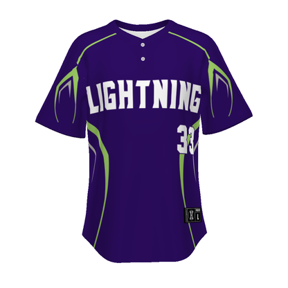 Youth Freestyle Sublimated Pin-dot 2-button Baseball Jersey (New Fit)