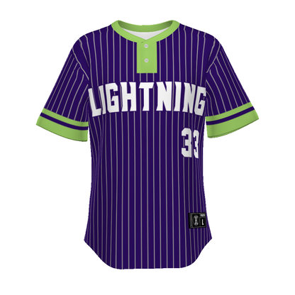 Youth Freestyle Sublimated Pin-dot 2-button Baseball Jersey (New Fit)