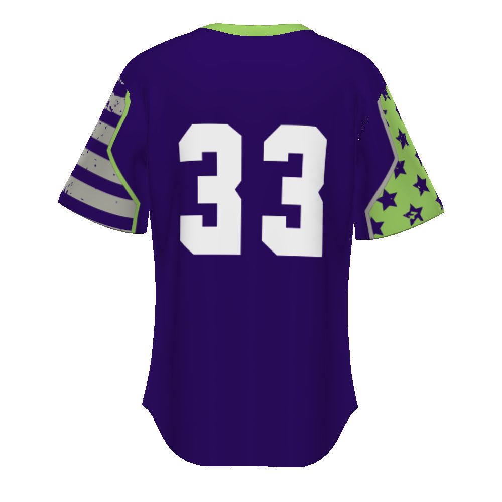 Youth Freestyle Sublimated Pin-dot 2-button Baseball Jersey (New Fit)