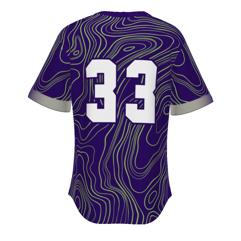 Youth Freestyle Sublimated Pin-dot 2-button Baseball Jersey (New Fit)