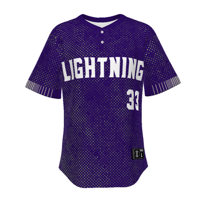 Youth Freestyle Sublimated Pin-dot 2-button Baseball Jersey (New Fit)