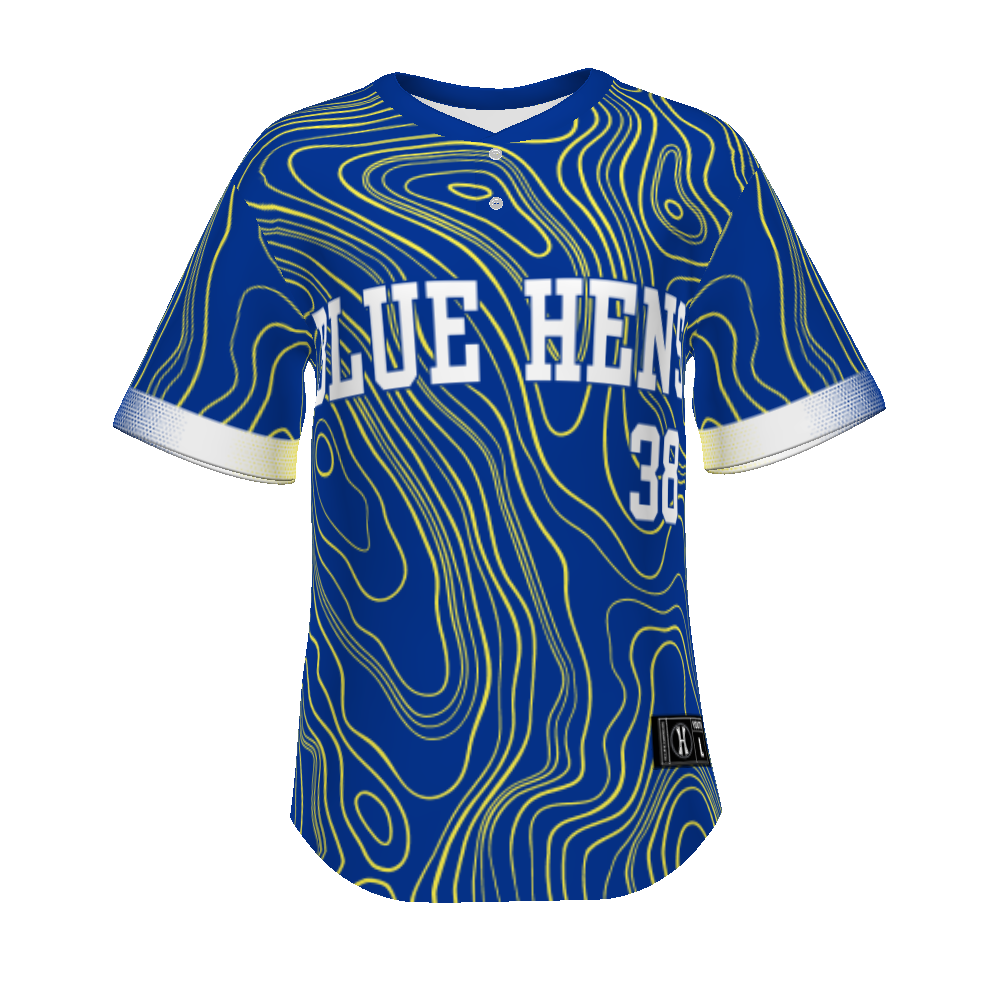 Youth FreeStyle Sublimated Turbo Lightweight Two-Button Baseball Jersey (New Fit)