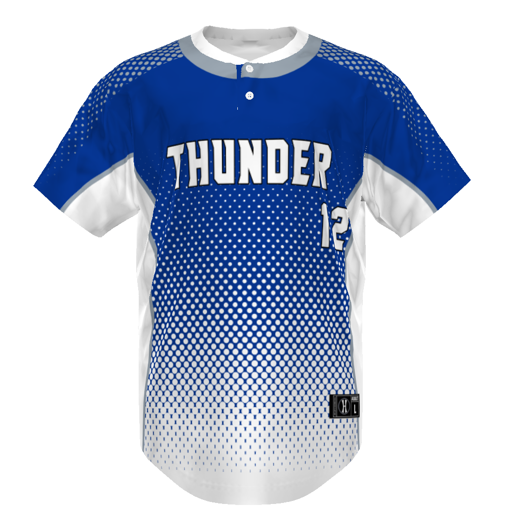 FreeStyle Sublimated Pin-Dot 2-Button Baseball Jersey
