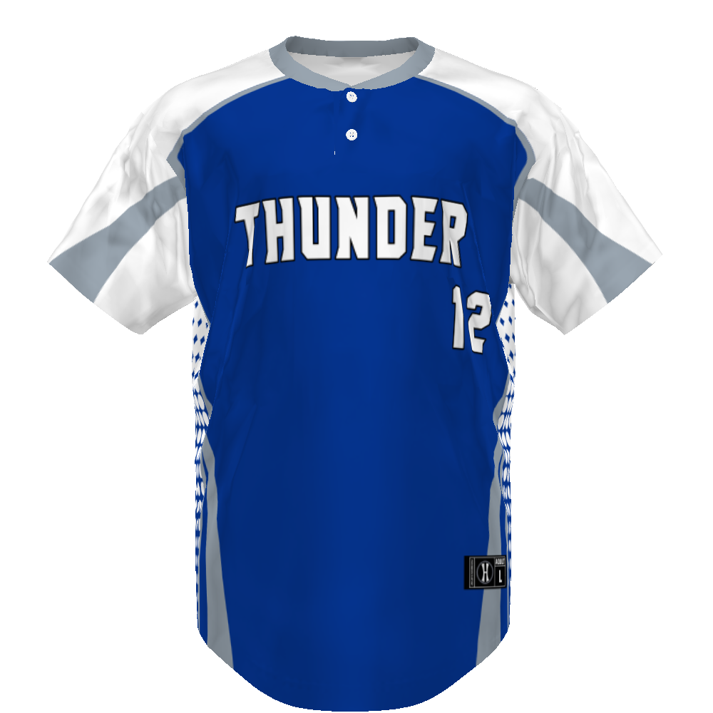 FreeStyle Sublimated Pin-Dot 2-Button Baseball Jersey