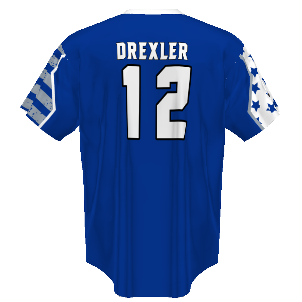 FreeStyle Sublimated Pin-Dot 2-Button Baseball Jersey