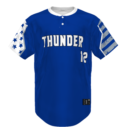 FreeStyle Sublimated Pin-Dot 2-Button Baseball Jersey