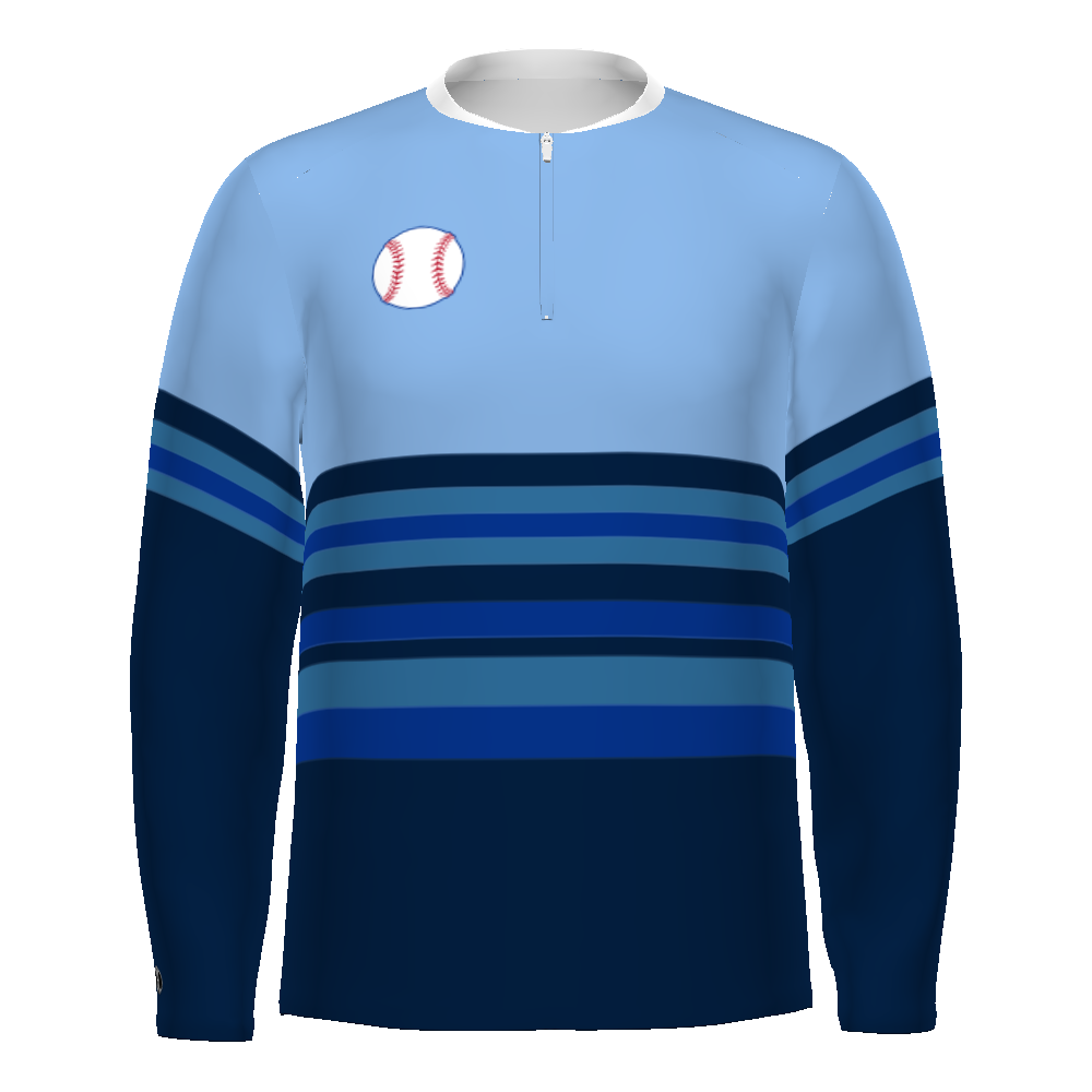 FreeStyle Sublimated Long Sleeve Woven 1/2 Zip