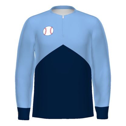 FreeStyle Sublimated Long Sleeve Woven 1/2 Zip