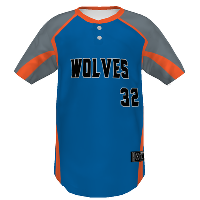 Youth FreeStyle Sublimated Pin-Dot 2-Button Baseball Jersey