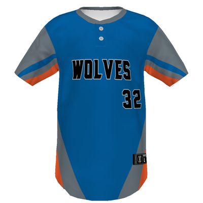 Youth FreeStyle Sublimated Pin-Dot 2-Button Baseball Jersey