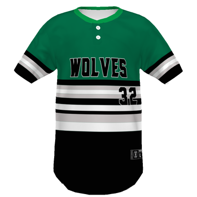 Youth FreeStyle Sublimated Pin-Dot 2-Button Baseball Jersey