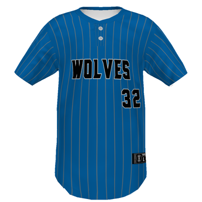 Youth FreeStyle Sublimated Pin-Dot 2-Button Baseball Jersey