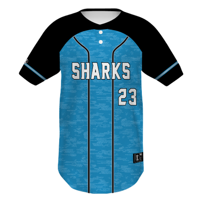 Youth FreeStyle Sublimated Lightweight Two-Button Baseball Jersey