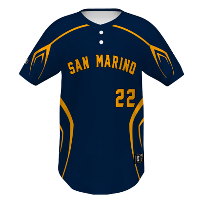Youth FreeStyle Sublimated Lightweight Two-Button Baseball Jersey