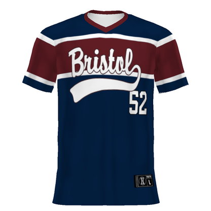Youth FreeStyle Sublimated Turbo V-Neck Baseball Jersey