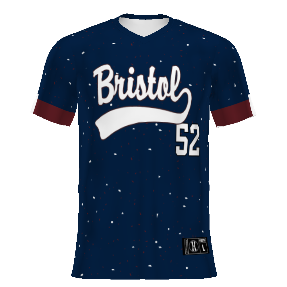 Youth FreeStyle Sublimated Turbo V-Neck Baseball Jersey