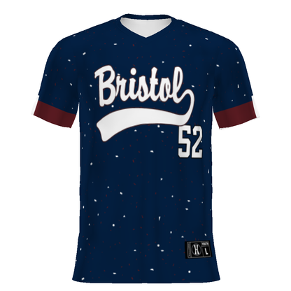 Youth FreeStyle Sublimated Turbo V-Neck Baseball Jersey