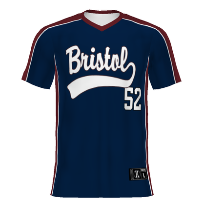 Youth FreeStyle Sublimated Turbo V-Neck Baseball Jersey
