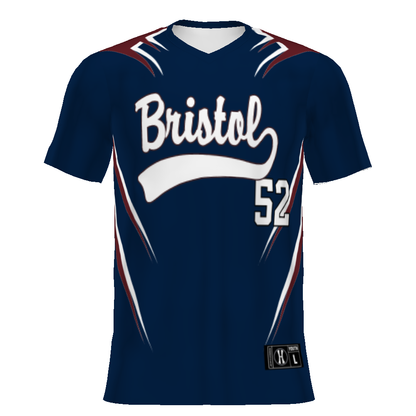 Youth FreeStyle Sublimated Turbo V-Neck Baseball Jersey