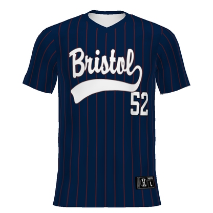 Youth FreeStyle Sublimated Turbo V-Neck Baseball Jersey