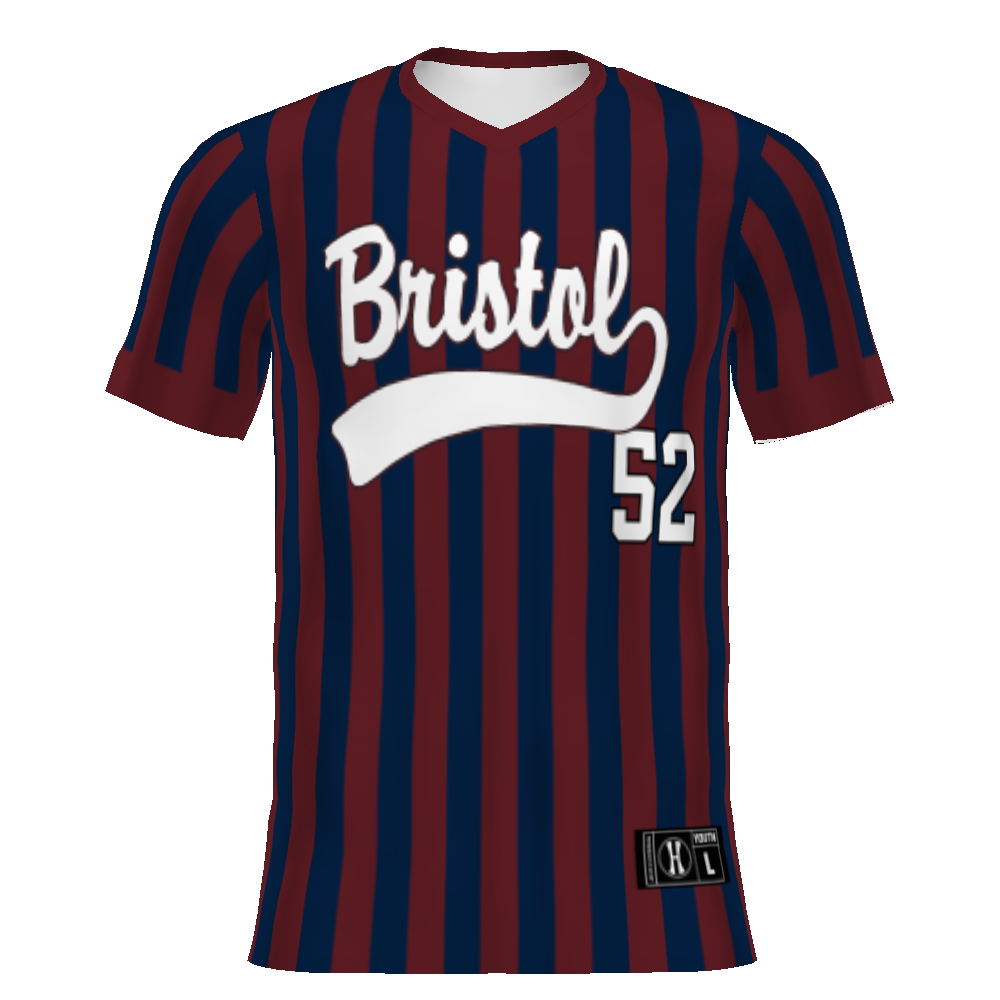 Youth FreeStyle Sublimated Turbo V-Neck Baseball Jersey