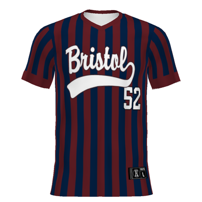 Youth FreeStyle Sublimated Turbo V-Neck Baseball Jersey