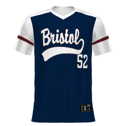 Youth FreeStyle Sublimated Turbo V-Neck Baseball Jersey