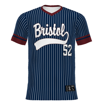 Youth FreeStyle Sublimated Turbo V-Neck Baseball Jersey
