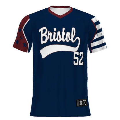 Youth FreeStyle Sublimated Turbo V-Neck Baseball Jersey